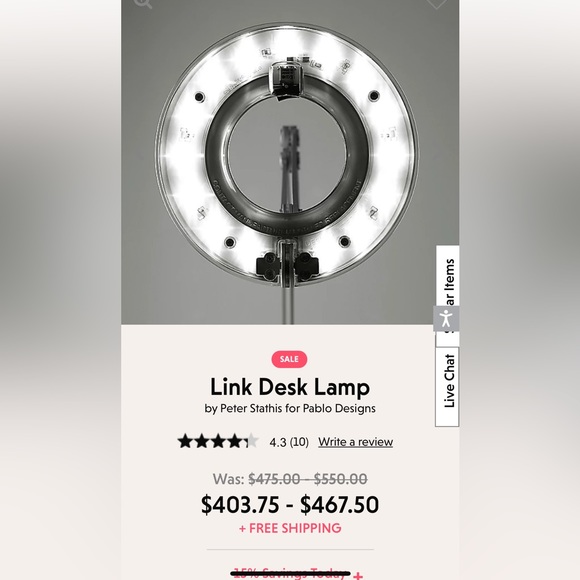 Allsteel Link Pablo LED Lamp - Picture 3 of 9